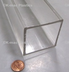 Extruded Square Acrylic Tubes
